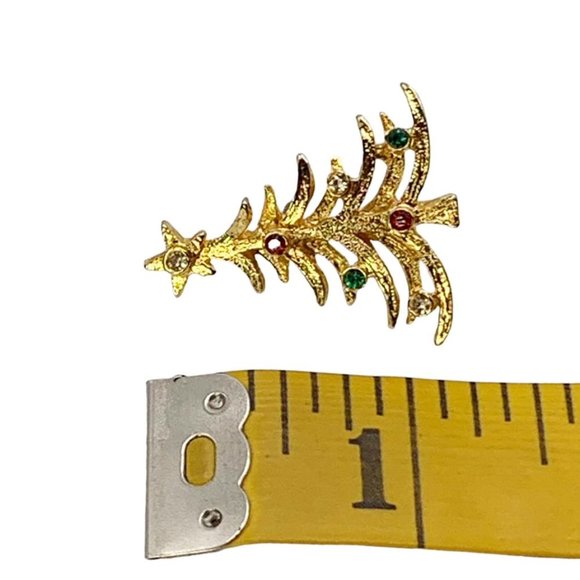 VINTAGE AVANTE Midcentury Christmas Tree Pin - Picture 7 of 7
